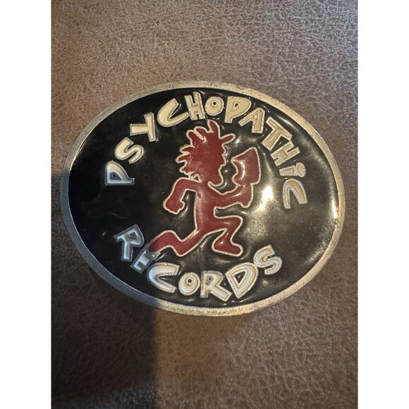 Psychopathic Records Hatchetman Enamel Belt Buckle Insane Clown Posse - Picture 1 of 5